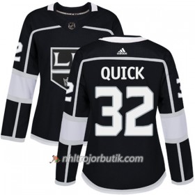 Dame Ishockey Los Angeles Kings Tröja Jonathan Quick 32 Adidas 2017-2018 Svart Authentic